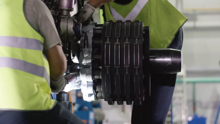 calm workers controlling aircraft machine
